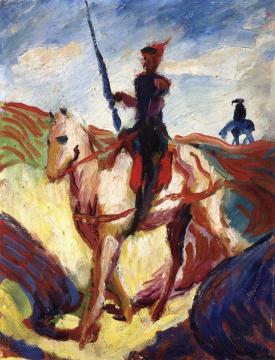 Don Quixote Artwork by August Macke