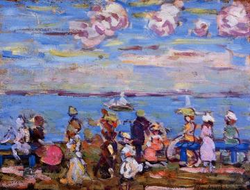 Beach Scene No. 4 Artwork by Maurice Prendergast