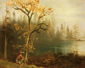Indian Scout Artwork by Albert Bierstadt