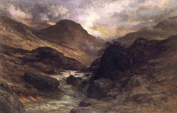 Gorge in the Mountains Artwork by Gustave Doré