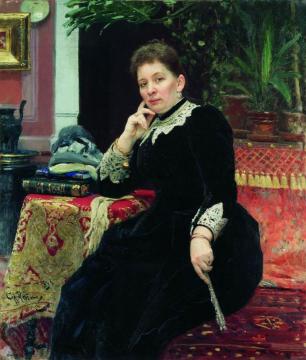 Portrait of the philanthropist Olga Sergeyevna Aleksandrova-Heinz. Artwork by Ilya Yefimovich Repin