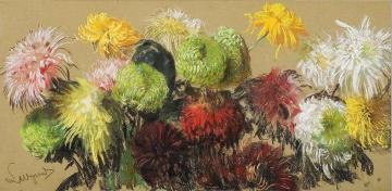 Chrysanthemums Artwork by Leon Jan Wyczolkowski
