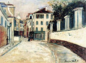 Rue Norvins Artwork by Maurice Utrillo