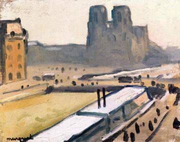 Notre-Dame, Floods Artwork by Albert Marquet