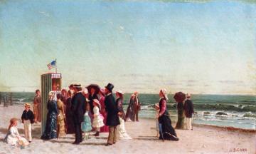 Punch And Judy Show On The Beach Artwork by Samuel S. Carr