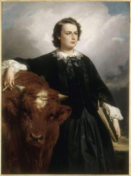 Rosa Bonheur With Bull Artwork by Edouard Louis Dubufe