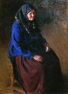 Portrait of the Artist's Mother Artwork by Ivan Kulikov