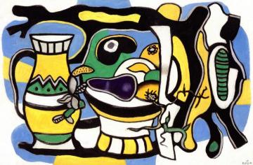 The Fruit Dish Artwork by Fernand Léger