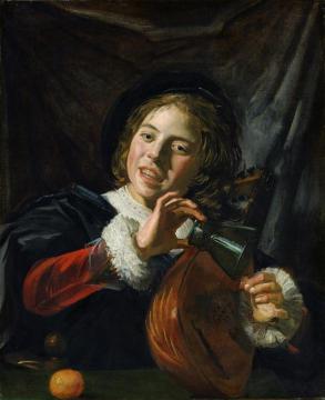 Boy with a Lute Artwork by Frans Hals