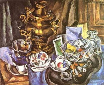 Still Life With A Samovar Artwork by Pyotr Konchalovsky