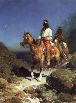 An Evil Omen Artwork by Frank Tenney Johnson