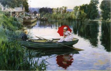 Quiet Day On The Seine Artwork by Julius LeBlanc Stewart