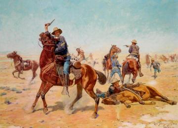 The Lost Dispatches Artwork by Charles Schreyvogel