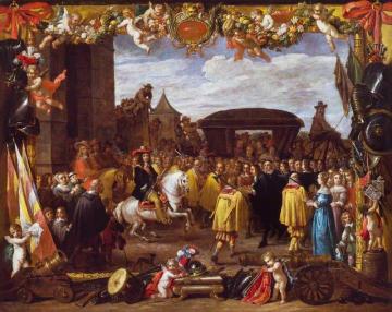 The Entry Of Don Juan Of Austria Into Brussels Artwork by David Teniers II