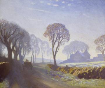 The Road, Winter Morning Artwork by Sir George Clausen