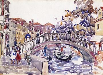 Canal Scene, Venice Artwork by Maurice Prendergast