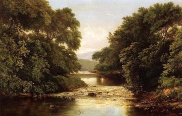 Fishing by a River Artwork by William Mason Brown