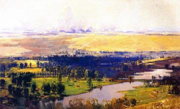 The Somme Valley Near Corbie Artwork by Sir Arthur Streeton