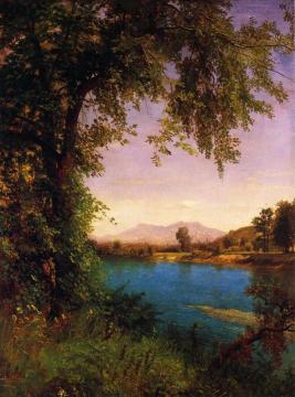 South and North Moat Mountains Artwork by Albert Bierstadt