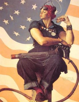 Rosie the Riveter Artwork by Norman Rockwell