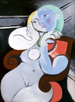 Nude Woman In A Red Armchair Artwork by Pablo Picasso