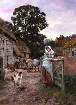 By the Gate Artwork by Henry John Yeend King