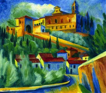 Charterhouse of Florence Artwork by Hermann Max Pechstein