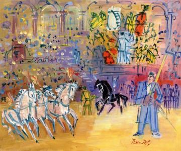 Chevaux En Liberté Artwork by Jean Dufy