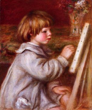 Portrait of Claude Renoir Painting Artwork by Pierre Auguste Renoir