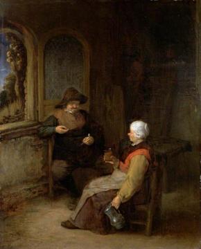 Interior of a Cottage Artwork by Adriaen van Ostade