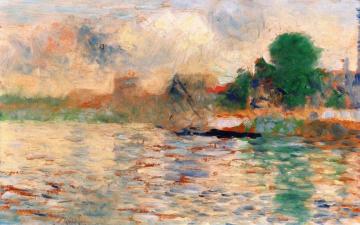 Bank of the Seine Artwork by Georges Seurat