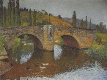 Le pont en Labastide du Vert Artwork by Henri Martin