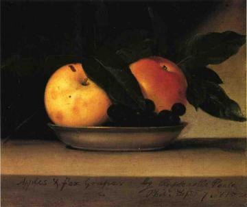 Apples and Fox Grapes Artwork by Raphaelle Peale