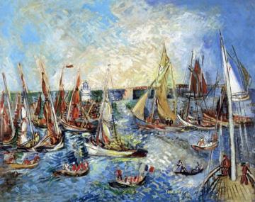 L'ile D'yeu Artwork by Jean Dufy