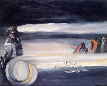 Cosmic Composition Artwork by Oscar Dominguez