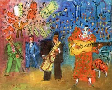 Clown Musicians Artwork by Jean Dufy