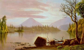 Sunrise On An Adirondack Lake Artwork by Levi Wells Prentice