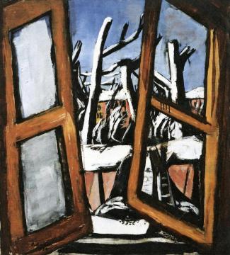 Winter Landscape Artwork by Max Beckmann