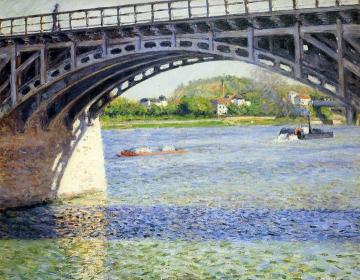 The Argenteuil Bridge and the Seine Artwork by Gustave Caillebotte