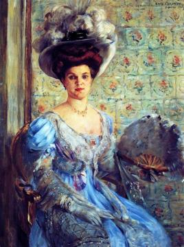 Portrait of Eleonore von Wilke, Countess Finkh Artwork by Lovis Corinth