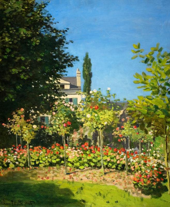 Blossoming Garden, Sainte-adresse, 1866 Artwork by Claude Oscar Monet