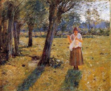 October Sunlight Artwork by Theodore Robinson