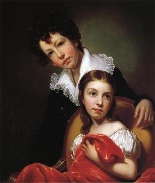 Michael Angelo and Emma Clara Peale Artwork by Rembrandt Peale