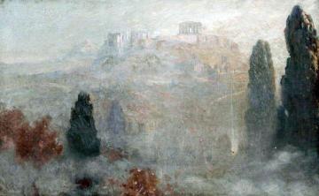 The Acropolis, Athens, Greece Artwork by Thomas Edwin Mostyn