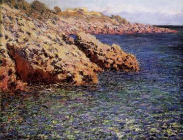 Rocks on the Mediterranean Coast Artwork by Claude Oscar Monet