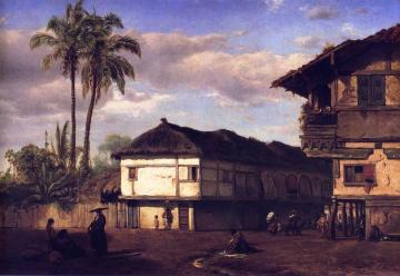 Street View in Guayaquil, Ecuador Artwork by Louis Remy Mignot