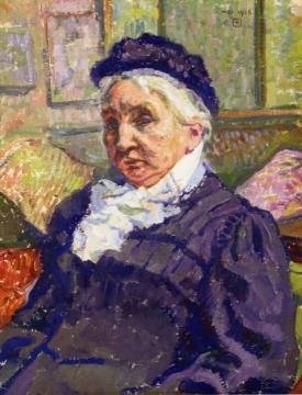 Portrait of Madame Monnon Artwork by Theo van Rysselberghe