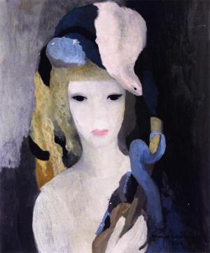 Young Woman Artwork by Marie Laurencin
