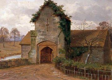 Ewhurst Gatehouse, East Sussex Artwork by George Goodwin Kilburne
