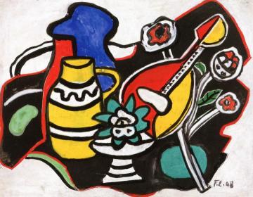 Still Life With A Mandolin Artwork by Fernand Léger